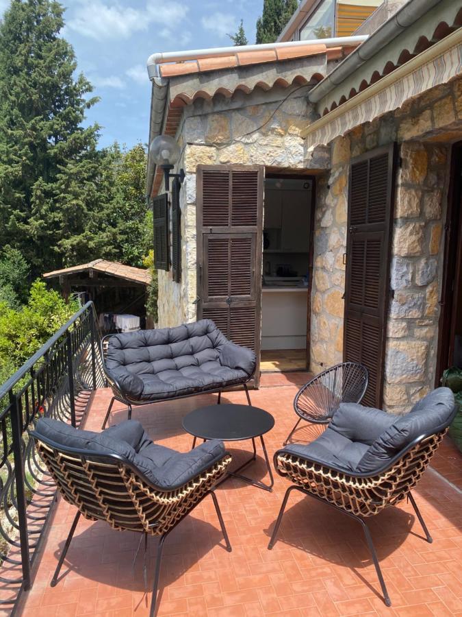 Entre Nice Et Monaco Grande Villa Avec Piscine Privee 12 Personnes Drap Exterior photo