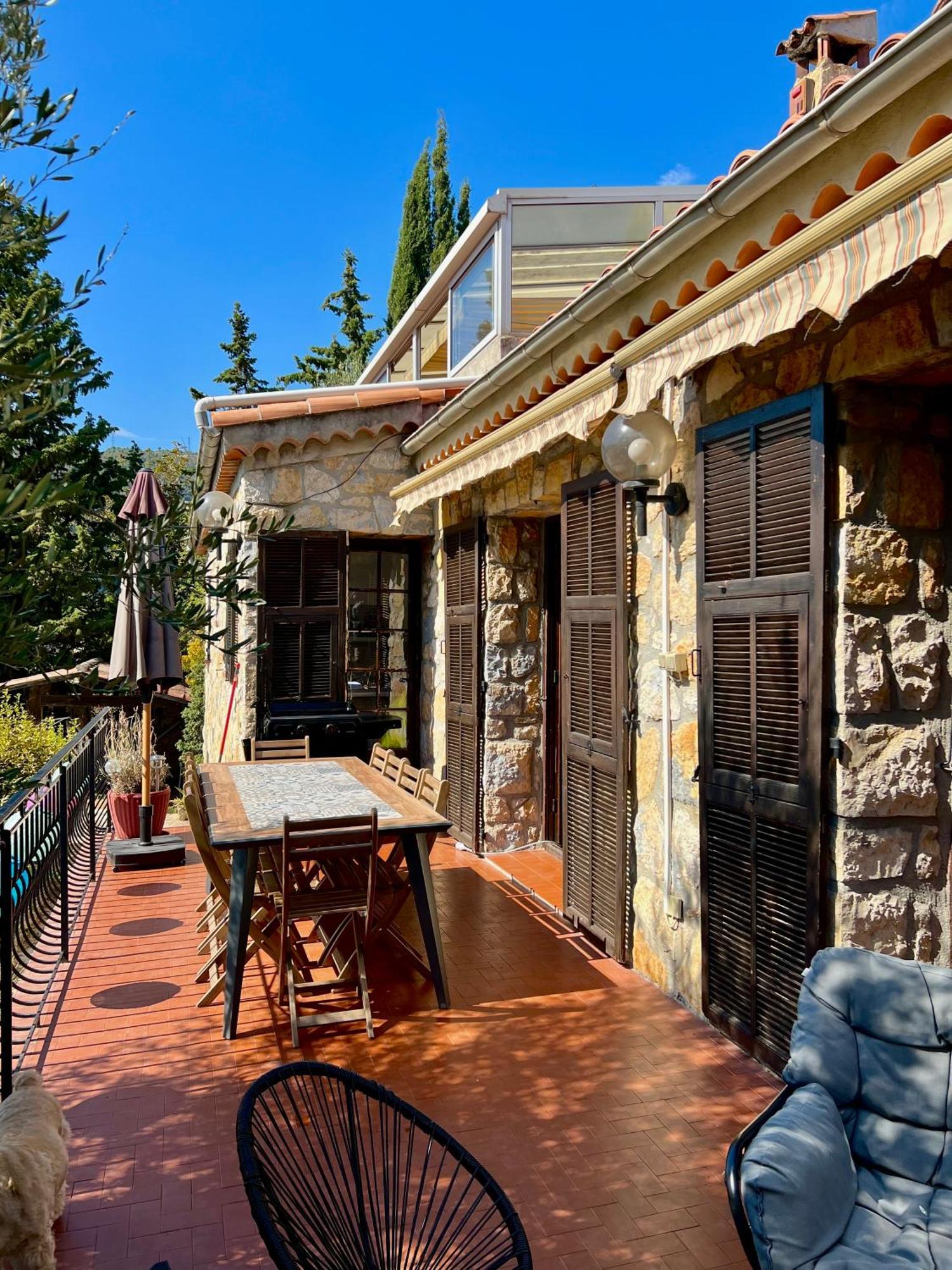 Entre Nice Et Monaco Grande Villa Avec Piscine Privee 12 Personnes Drap Exterior photo